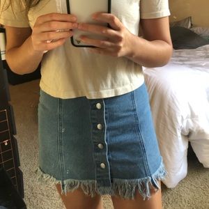 Forever 21 frayed skirt